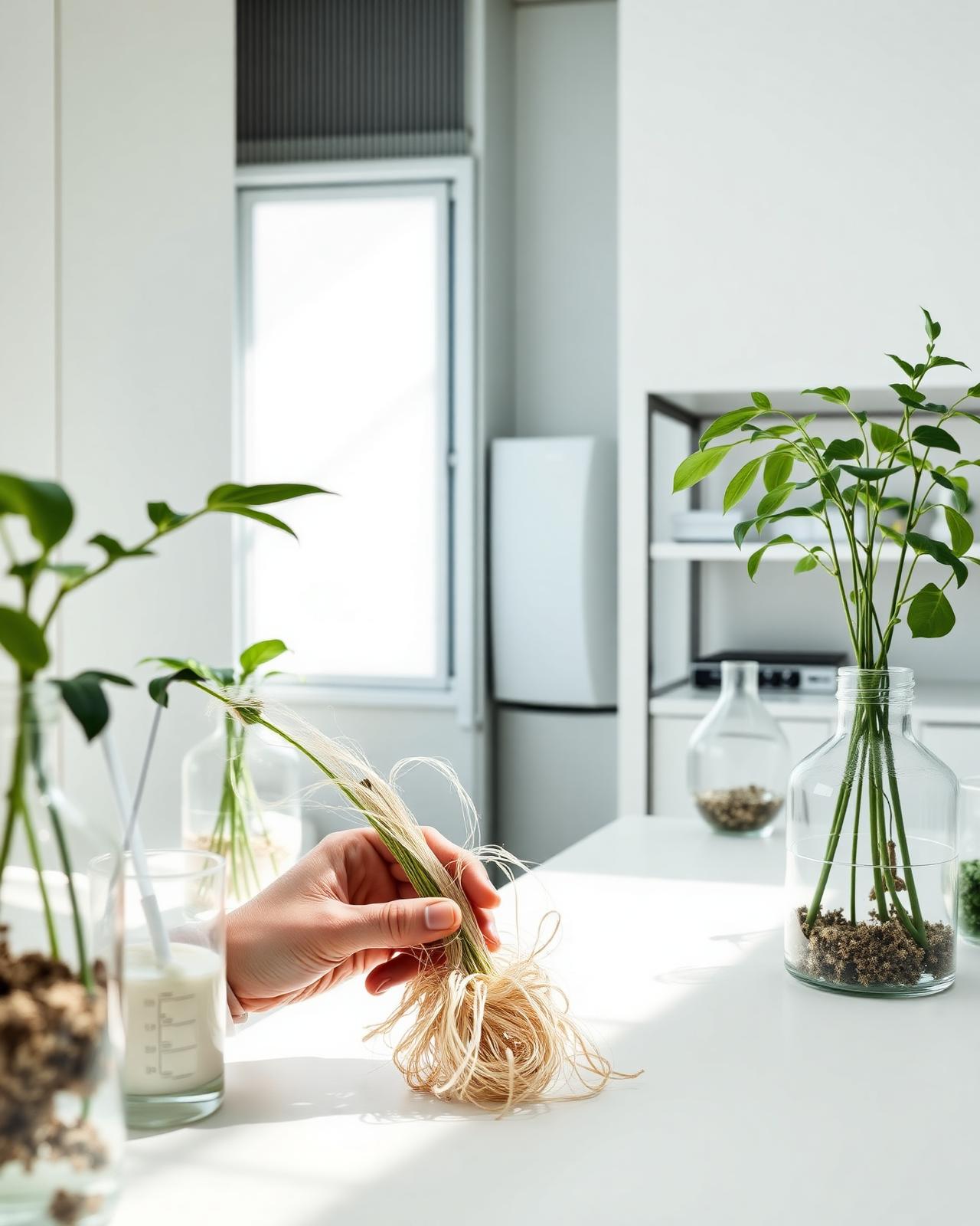 Inside the PLANTPET bio-material lab